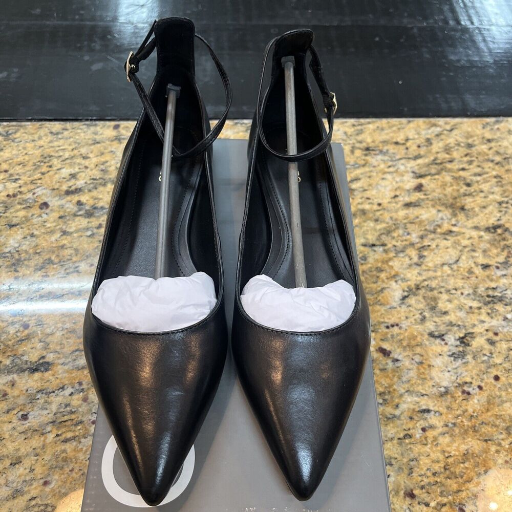 Arezzo Women's Madison Leather Pointed Toe Dressy Ballet Flats Size 9.5B - Picture 5 of 6